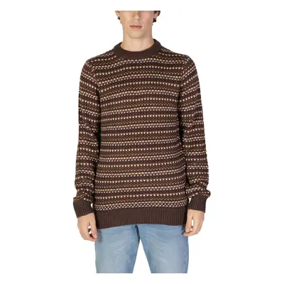 Only & Sons ONSMUSA REG 3 STRUC CREW KNIT 22027268 Hnědá