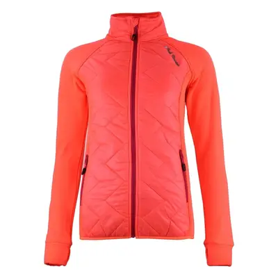 Peak Mountain Blouson polarshell bimatière femme ACER Oranžová