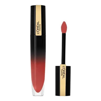 L'oréal Signature Lacquered Liquid Lipstick - 303 Be Independan Hnědá