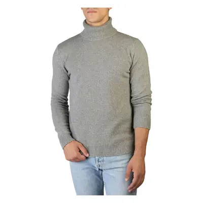 100% Cashmere Jersey roll neck Šedá