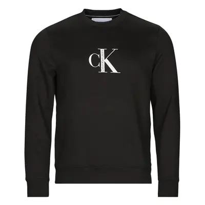 Calvin Klein Jeans CK INSTITUTIONAL CREW NECK Černá