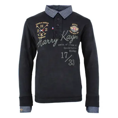 Harry Kayn Polo manches longues garçon ECAZBA Černá