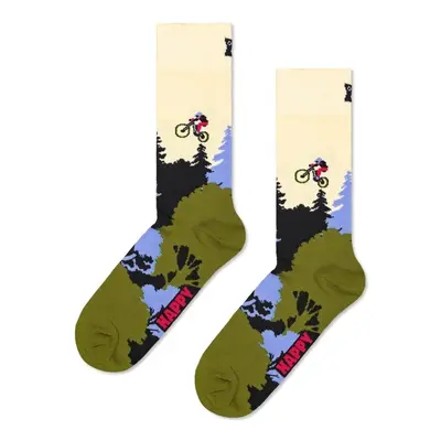 Happy socks MOUNTAIN BIKE SOCK Zelená