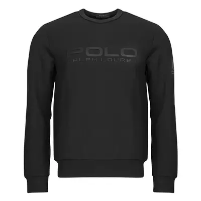 Polo Ralph Lauren SWEATSHIRT COL ROND LOGO APPLIQUE Černá