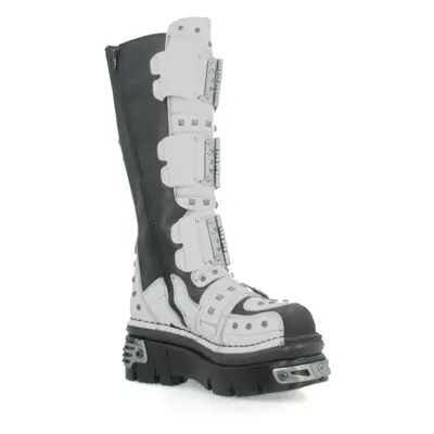 New Rock HIGH BOOT METALLIC M800 C2 HIGH Bílá