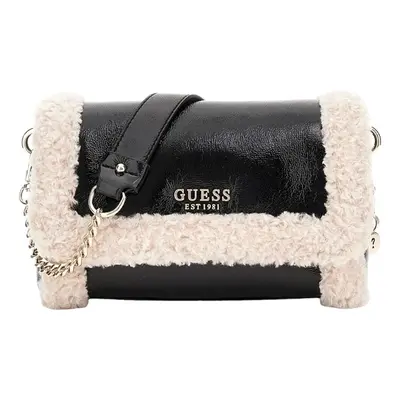 Guess DAVIKA FLAP SHOULDER BAG Černá