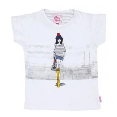 Miss Girly T-shirt fille FABORD Bílá