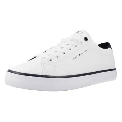 Tommy Hilfiger TH HI VULC CORE LOW LEATHER ESS Bílá