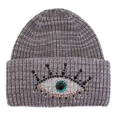 Kurt Geiger London EVIL EYE BEANIE Šedá