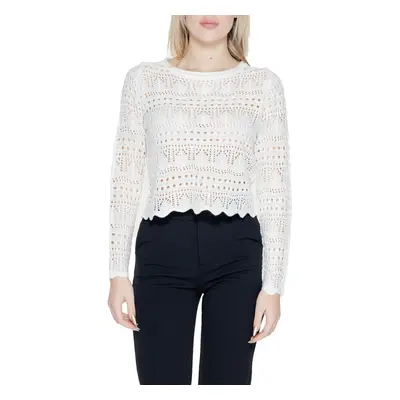 Jacqueline De Yong JDYSUN LAY L/S BOATNECK KNT NOOS 15287384 Bílá