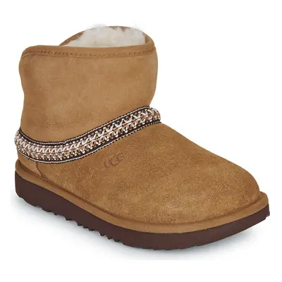 UGG CLASSIC MINI CRESCENT Hnědá