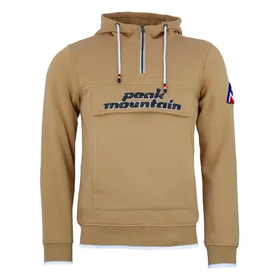 Peak Mountain Sweat à capuche homme CEFLOW Hnědá