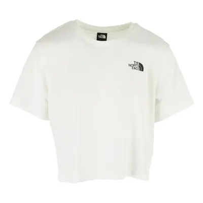 The North Face W Simple Dome Cropped Slim Tee Bílá