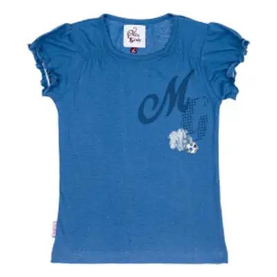 Miss Girly T-shirt manches courtes fille FABOULLE Modrá