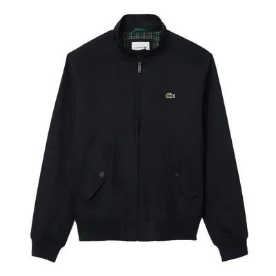 Lacoste Waterproof Twill Harrington Jacket Navy Blue Modrá