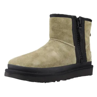 UGG W CLASSIC MINI ZIPPER TAPE Zelená