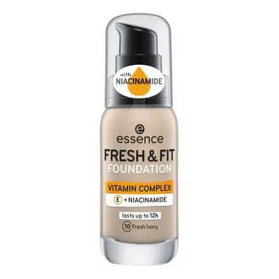 Essence Fresh Fit Vitamin Complex Foundation - 10 Fresh Ivory Béžová