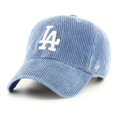 '47 Brand Cap mlb los angeles dodgers wide cord clean up Modrá