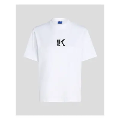 Karl Lagerfeld A1W17031 REG SS LOGO TEE Bílá