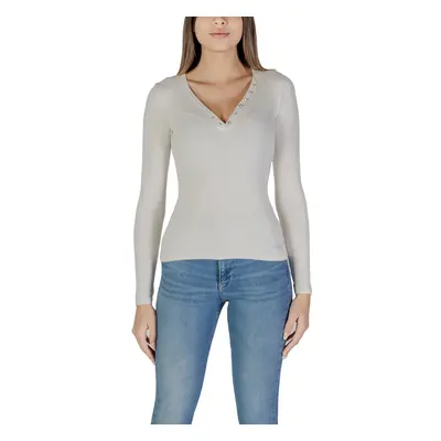 Guess LS KYLA RIB HENLEY W4BP51 KBCO2 Bílá