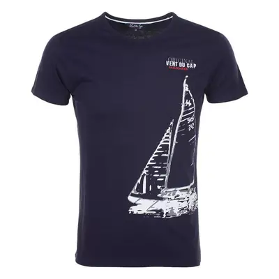 Vent Du Cap T-shirt manches courtes homme CADRIO Tmavě modrá