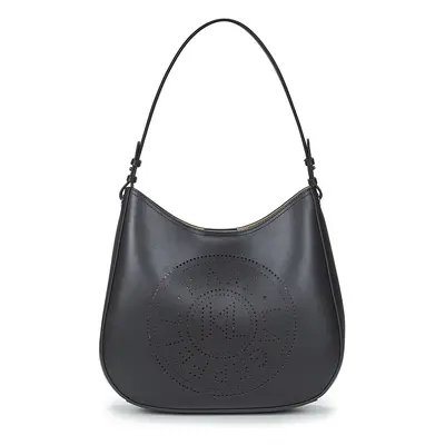 Karl Lagerfeld K/CIRCLE HOBO BAG PERFORATED Černá