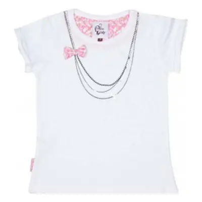 Miss Girly T-shirt manches courtes fille FABETTY Bílá