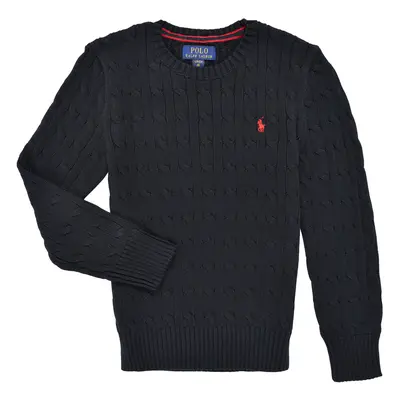 Polo Ralph Lauren LS CABLE CN-TOPS-SWEATER Černá