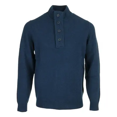 Barbour Essential Patch Half Zip Knited Jumper Modrá