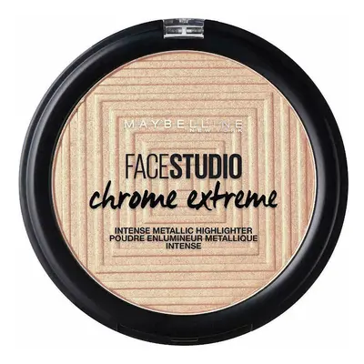 Maybelline New York Face Studio Chrome Metallic Highlighter Powder - 300 Sa Béžová