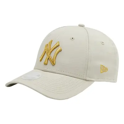 New-Era New York Yankees Wmns Metallic Logo Cap Béžová