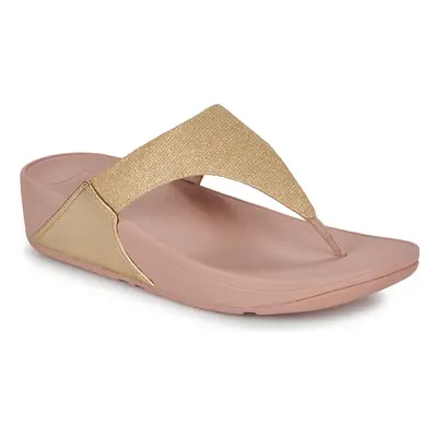 FitFlop LULU SHIMMERLUX TOE-POST SANDALS Zlatá