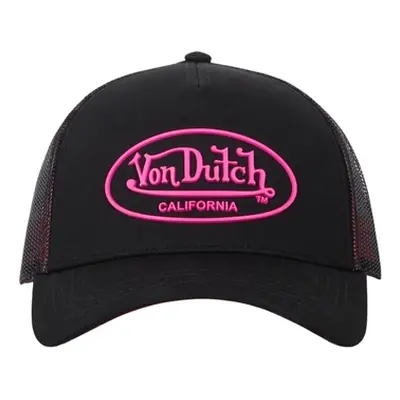 Von Dutch CASQUETTE BASEBALL SERGE PRINT RUBBER FLUO Černá