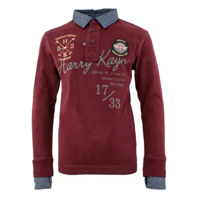 Harry Kayn Polo manches longues garçon ECAZBA Červená