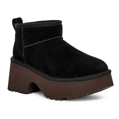 UGG BOTY W CLASSIC ULTRA MINI NEW Černá