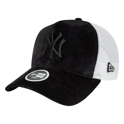 New-Era New York Yankees Velour Trucker Cap Černá