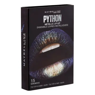 Maybelline New York Python Metallic Lipstick Kit - 15 Venomous