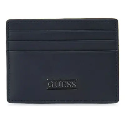 Guess BLU NEW BOSTON CARD CASE Modrá