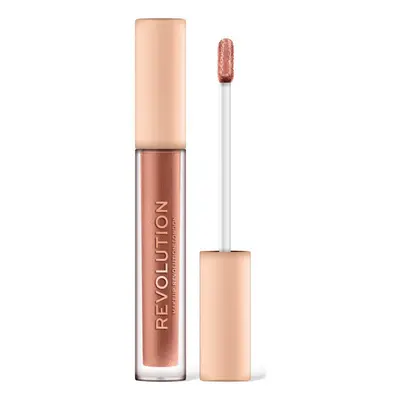 Makeup Revolution Metallic Nude Gloss Collection - Lingerie Hnědá