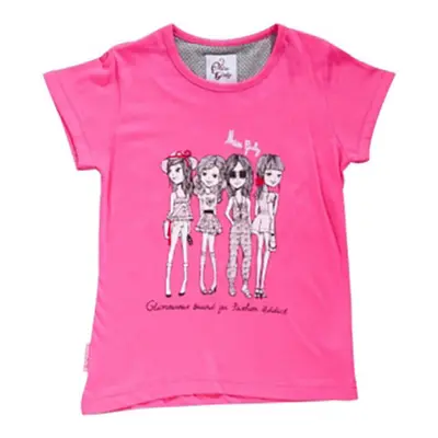 Miss Girly T-shirt manches courtes fille FRIGIRLY Růžová