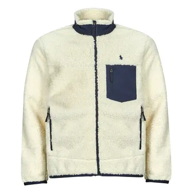 Polo Ralph Lauren POLAIRE SHERPA ZIPPEE POCHE NYLON Béžová