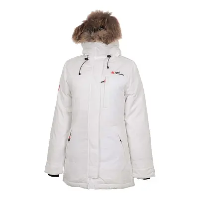 Peak Mountain Parka de ski avec vraie fourrure femme AKAGAN Bílá