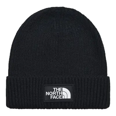 The North Face Logo Box Cuff Beanie Černá