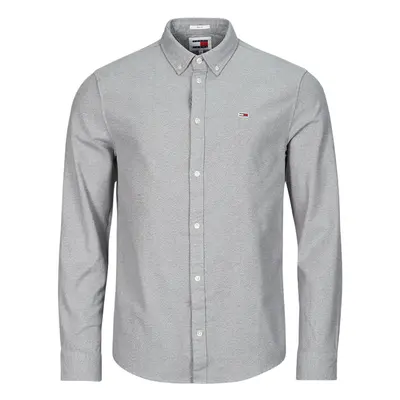 Tommy Jeans TJM REG BRUSHED GRINDLE SHIRT Šedá