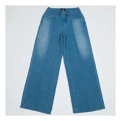 Converse DENIM WIDE LEG PANT Modrá