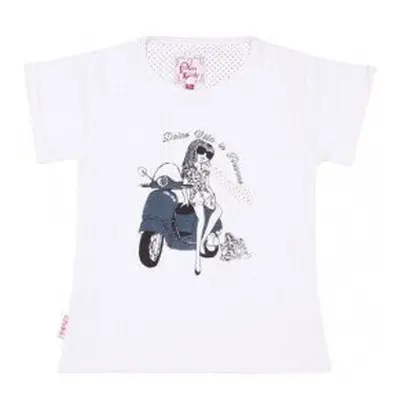 Miss Girly T-shirt fille FADESPOLI Bílá