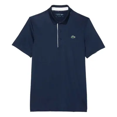 Lacoste Regular Fit UV Protect Golf Polo Shirt Navy Blue/White Modrá