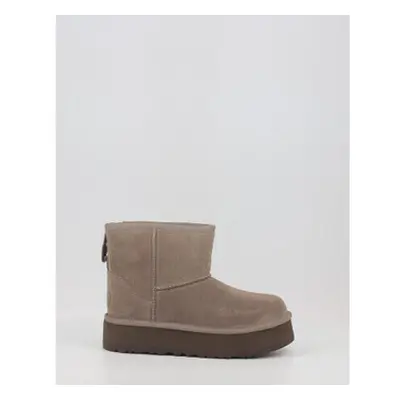 UGG CLASSIC MINI PLATFORM SMOKE Šedá