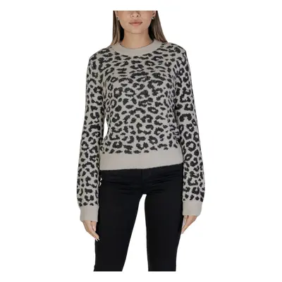 Jacqueline De Yong JDYLORRAINE ANIMAL L/S PULLOVER KNT 15292890 Šedá