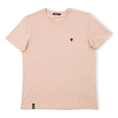 Organic Monkey Strawberry T-Shirt - Salmon Růžová